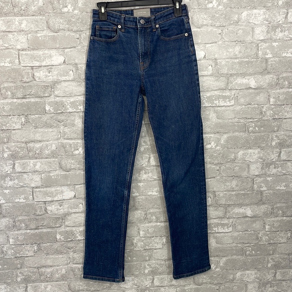 Everlane The High Rise Straight Jean, 26R, EUC
